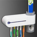 Toothbrush Sterilizer with Toothpaste Dispenser