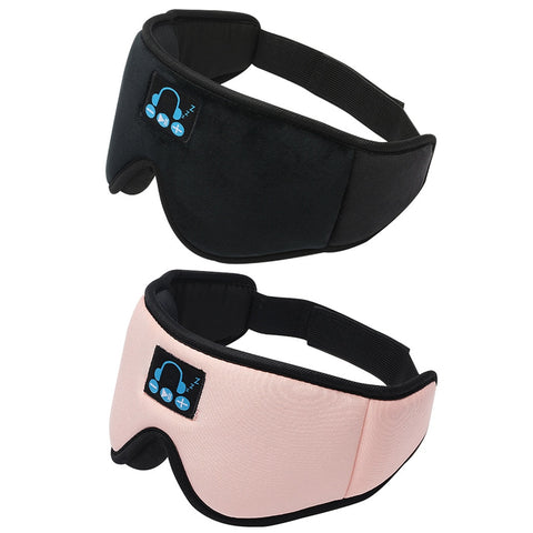 Bluetooth 5.0 3D Wireless Stereo Earphone Phone Headband Sleep Soft Earphones Sleeping Eye Mask Music Headset