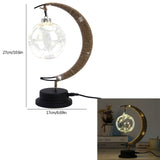 LED Moon Sepak Takraw Lamp Line Rattan Handmade Hemp Rope