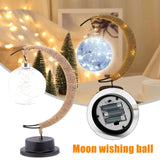 LED Moon Sepak Takraw Lamp Line Rattan Handmade Hemp Rope