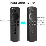 Silicone Protective Cover Case  For Amazon Fire TV Stick 4K Remote Control