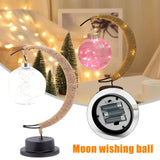 LED Moon Sepak Takraw Lamp Line Rattan Handmade Hemp Rope