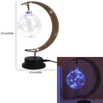 LED Moon Sepak Takraw Lamp Line Rattan Handmade Hemp Rope