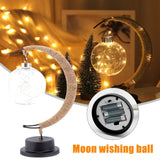 LED Moon Sepak Takraw Lamp Line Rattan Handmade Hemp Rope