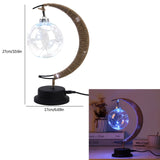 LED Moon Sepak Takraw Lamp Line Rattan Handmade Hemp Rope